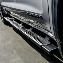 Load image into Gallery viewer, Westin 2019 Chevrolet Silverado/Sierra 1500 Crew Cab (6.5ft) R5 Modular Nerf Step Bars - Black - Side View
