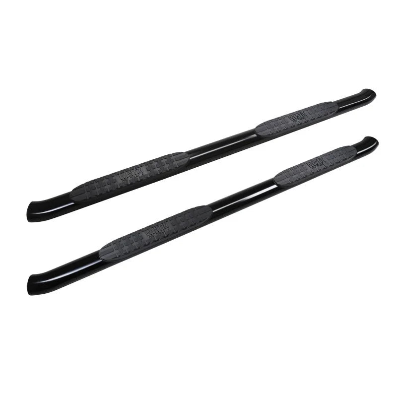 Westin 2019 Chevrolet Silverado/Sierra 1500 Crew Cab Non LD PRO TRAXX 4 Oval Nerf Step Bars - Black - Main Product View