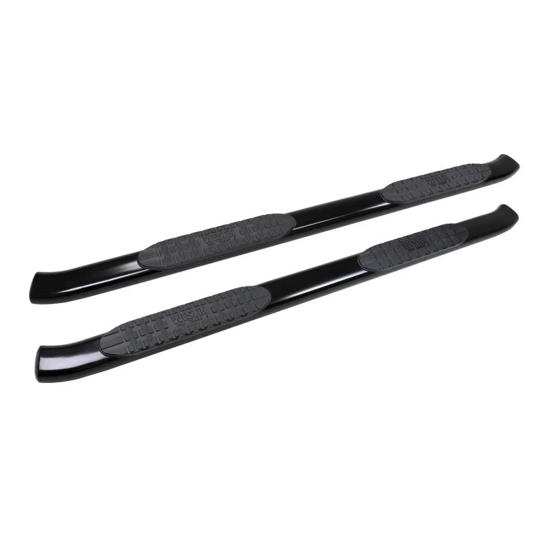 Westin 2019 Chevrolet Silverado/Sierra 1500 Crew Cab Non LD PRO TRAXX 5 Oval Nerf Step Bars - Black - Main Product View