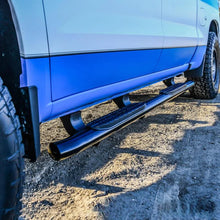 Load image into Gallery viewer, Westin 2019 Chevrolet Silverado/Sierra 1500 Crew Cab Non LD PRO TRAXX 5 Oval Nerf Step Bars - Black - Side View
