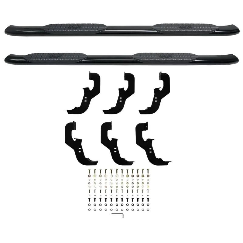 Westin 2019 Chevrolet Silverado/Sierra 1500 Crew Cab Non LD PRO TRAXX 5 Oval Nerf Step Bars - Black - Additional View 9