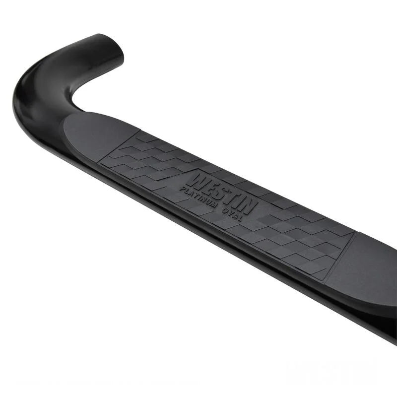 Westin 2019 Chevrolet Silverado/Sierra 1500 Crew Cab Platinum 4 Oval Nerf Step Bars - Black - Additional View 6