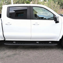 Load image into Gallery viewer, Westin 2019 Chevrolet Silverado/Sierra 1500 Crew Cab Thrasher Running Boards - Textured Black - Side View