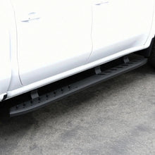 Load image into Gallery viewer, Westin 2019 Chevrolet Silverado/Sierra 1500 Crew Cab Thrasher Running Boards - Textured Black - Back View