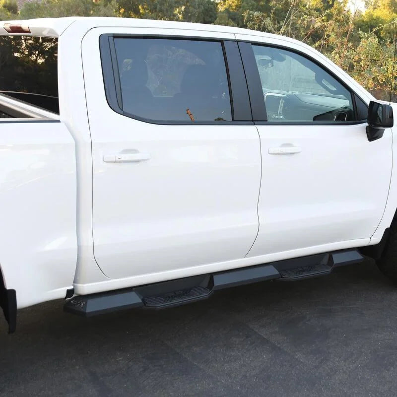 Westin 2019 Chevrolet Silverado/Sierra 1500 Crew Cab Xtreme Nerf Step Bars - Textured Black - Side View