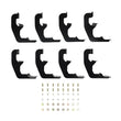 Load image into Gallery viewer, Westin 2019 Chevrolet Silverado/Sierra 1500 Double/CC Premier Oval Nerf Step Bar Mount Kit - Black - Main Product View