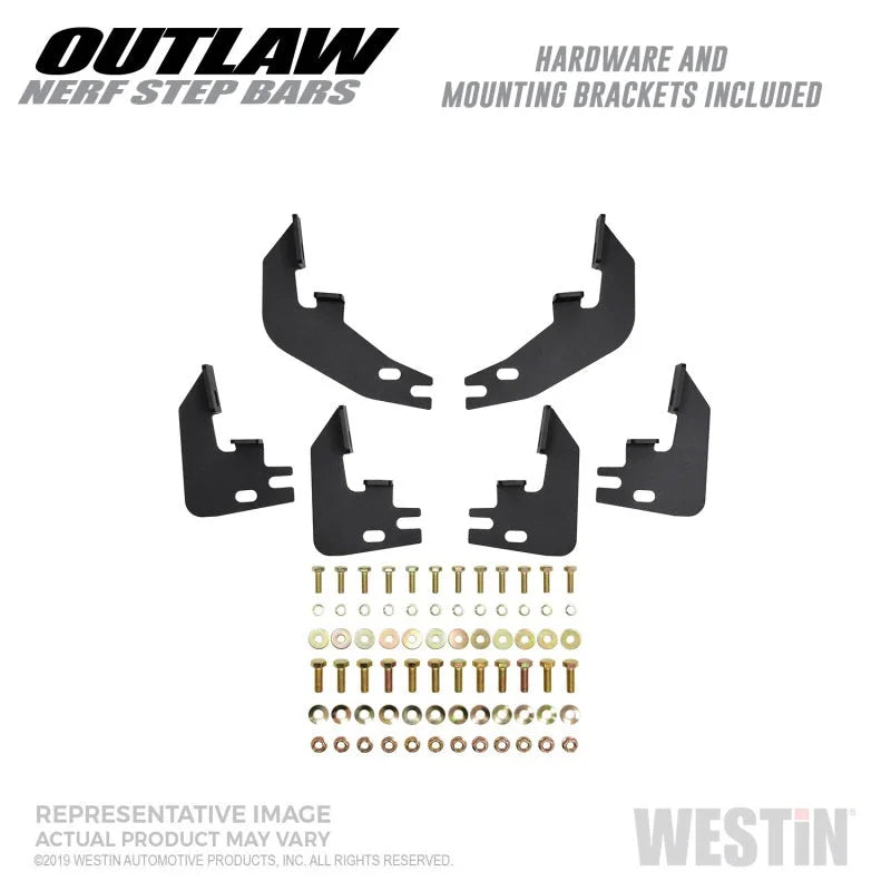 Westin 2019 Dodge Ram Crew Cab ( Excludes 1500 Classic)  Outlaw Nerf Step Bars - Additional View 6