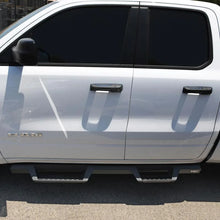 Load image into Gallery viewer, Westin 2019 Ram 1500 Quad Cab Drop Nerf Step Bars - Textured Black - Installation View