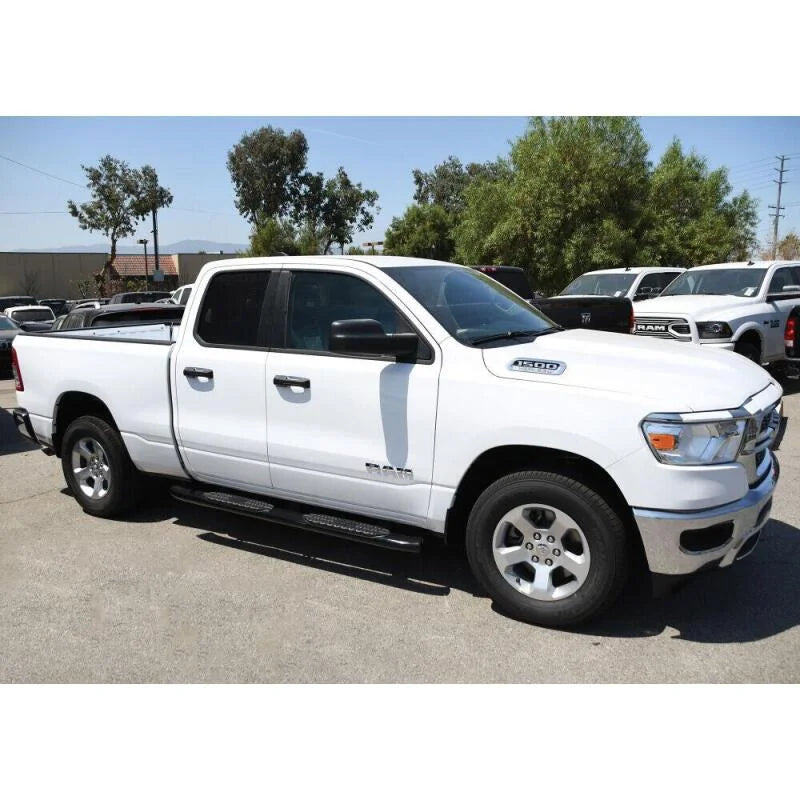 Westin 2019 Ram 1500 Quad Cab (Excl Classic) PRO TRAXX 5 Oval Nerf Step Bars - Black - Installation View