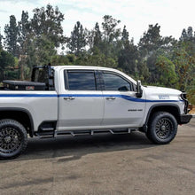 Load image into Gallery viewer, Westin 2020 Chevy Silverado 2500/3500 Crew Cab (6.5ft Bed) HDX W2W Nerf Step Bars - Textured Black - Back View