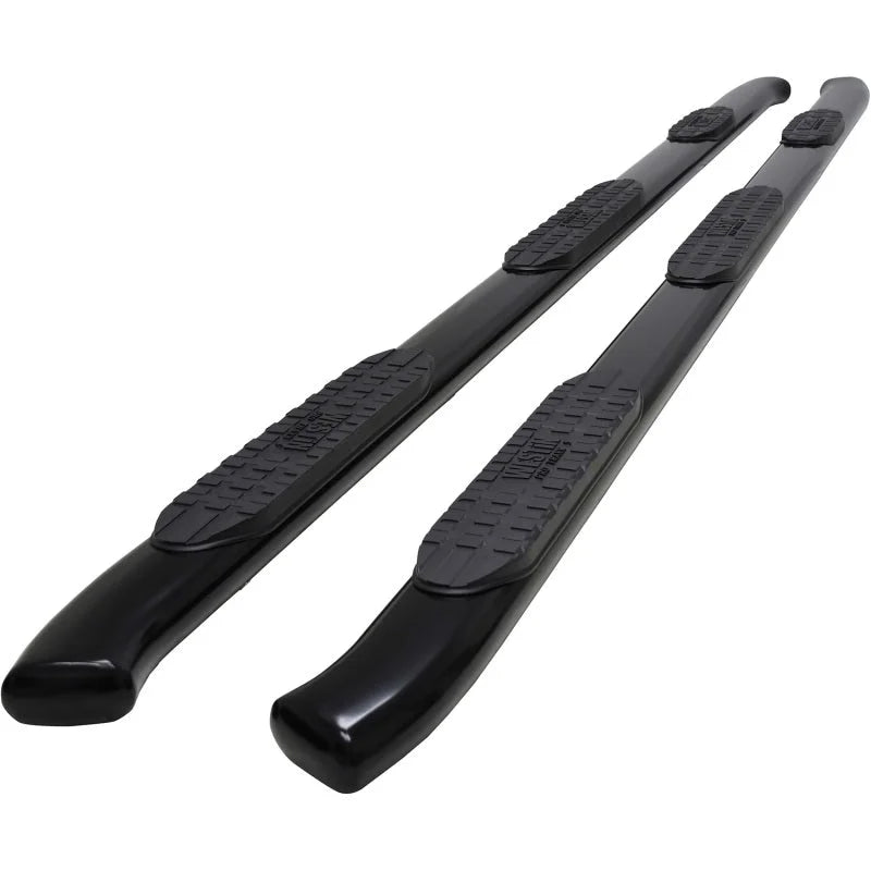 Westin 2020 Chevy Silverado 2500/3500 Crew Cab (8ft Bed) PRO TRAXX 5 Oval W2W Nerf Step Bars - Black - Main Product View