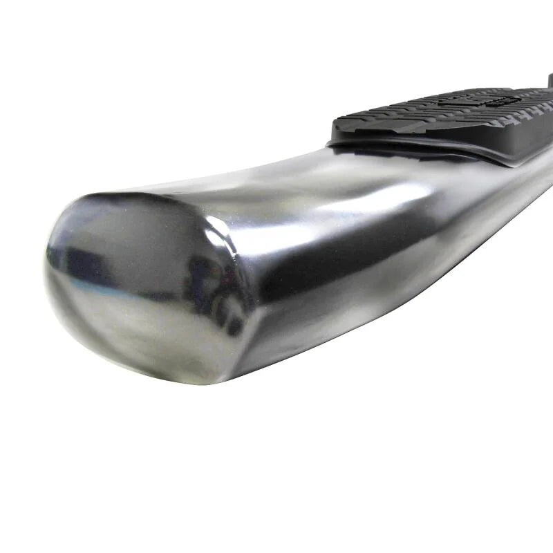 Westin 2020 Chevy Silverado 2500/3500 Crew Cab (8ft Bed) PRO TRAXX Nerf Step Bars - Stainless Steel - Side View