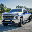 Load image into Gallery viewer, Westin 2020 Chevy Silverado 2500/3500 E-Series Bull Bar - Black - Side View