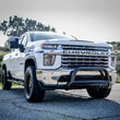 Load image into Gallery viewer, Westin 2020 Chevy Silverado 2500/3500 E-Series Bull Bar - Black - Back View