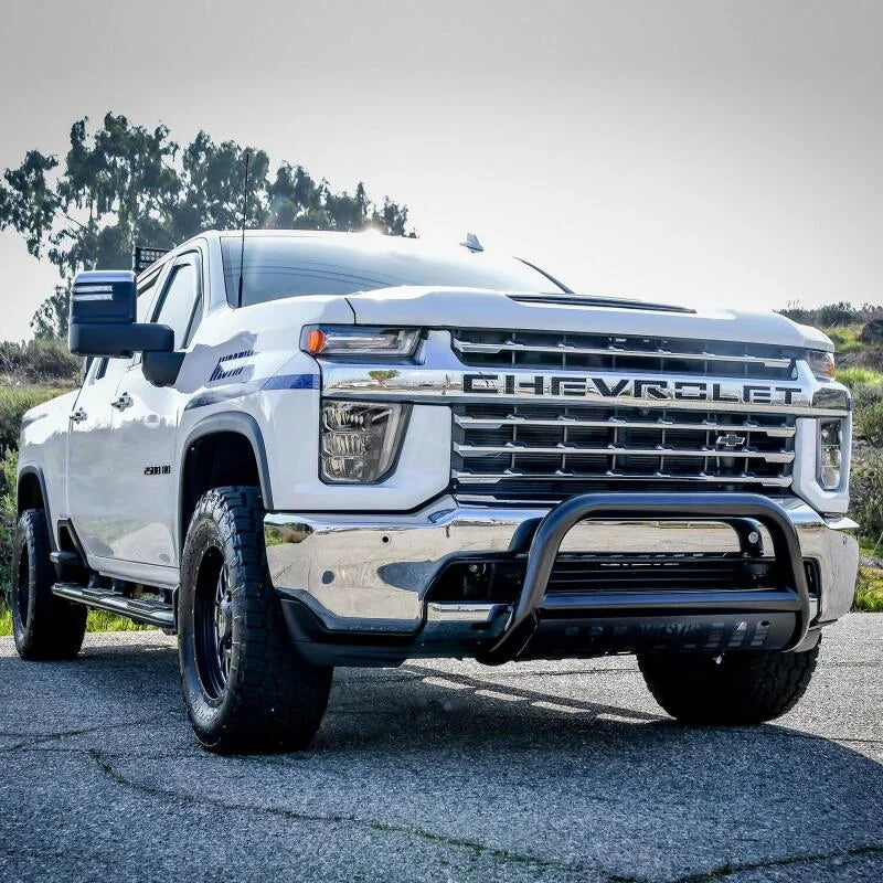 Westin 2020 Chevy Silverado 2500/3500 E-Series Bull Bar - Black - Back View