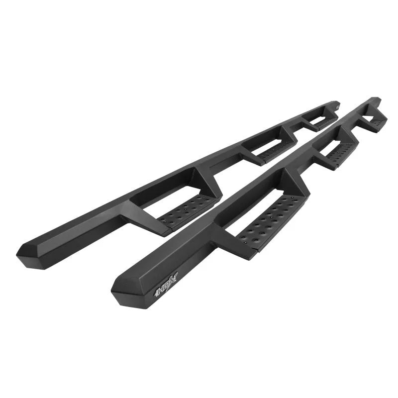 Westin 2020 Chevy Silverado 2500/3500 HDX Drop W2W Nerf Step Bars - Textured Black - Main Product View