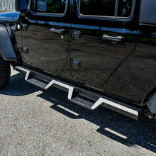 Load image into Gallery viewer, Westin 2020 Jeep Gladiator HDX Drop Nerf Step Bars - Textured Black - Back View