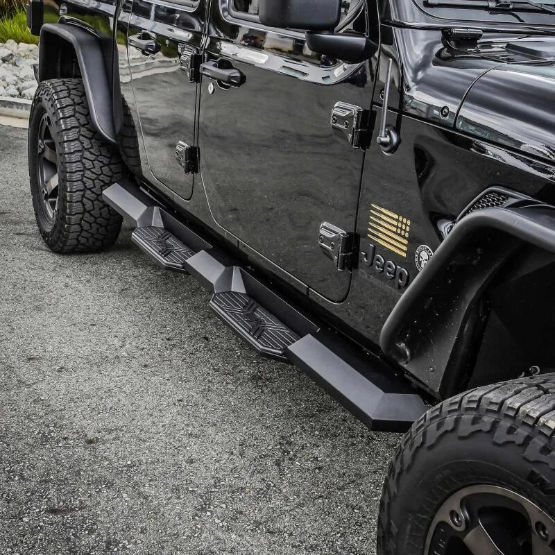 Westin 2020 Jeep Gladiator HDX Xtreme Nerf Step Bars - Textured Black - Installation View