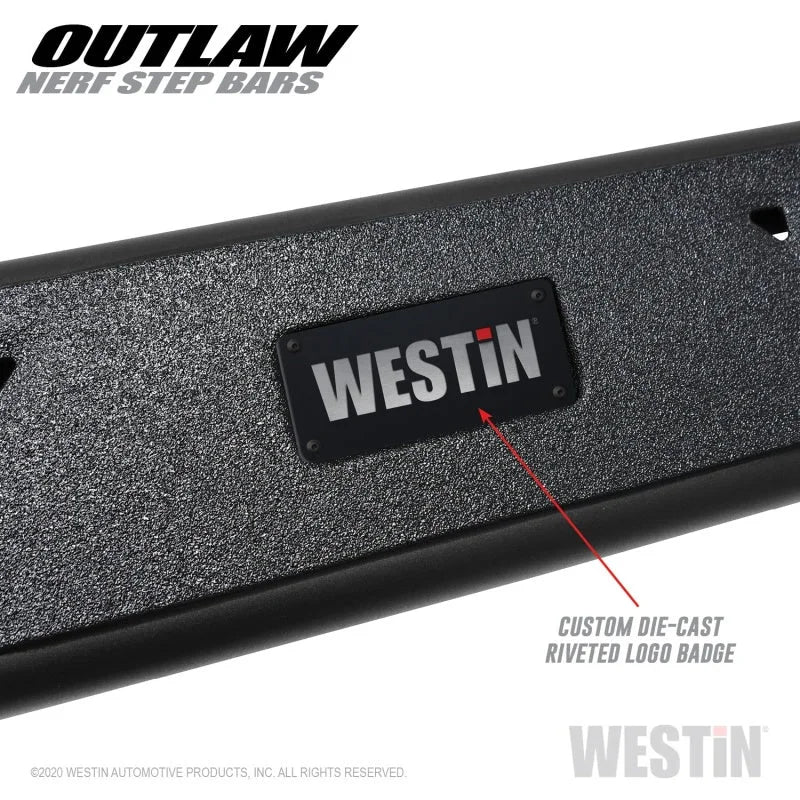 Westin 2020 Jeep Gladiator Outlaw Nerf Step Bars - Textured Black - Installation View