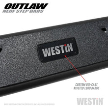 Load image into Gallery viewer, Westin 2020 Jeep Gladiator Outlaw Nerf Step Bars - Textured Black - Installation View