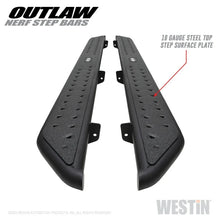 Load image into Gallery viewer, Westin 2020 Jeep Gladiator Outlaw Nerf Step Bars - Textured Black - Additional View 5
