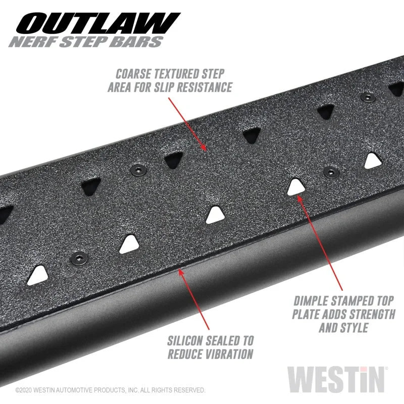 Westin 2020 Jeep Gladiator Outlaw Nerf Step Bars - Textured Black - Additional View 8