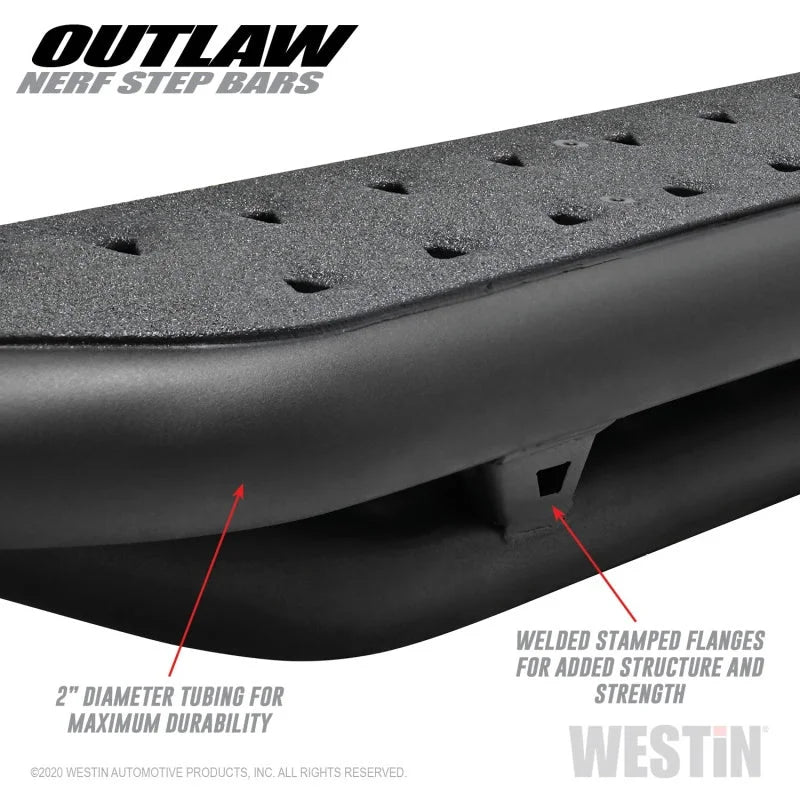 Westin 2020 Jeep Gladiator Outlaw Nerf Step Bars - Textured Black - Additional View 9