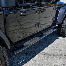 Load image into Gallery viewer, Westin 2020 Jeep Gladiator PRO TRAXX 5 WTW Oval Nerf Step Bars - Black - Back View