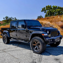 Load image into Gallery viewer, Westin 2020 Jeep Gladiator PRO TRAXX 5 WTW Oval Nerf Step Bars - Black - Installation View