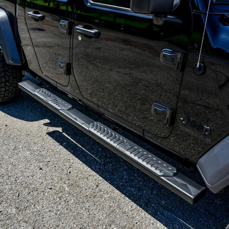 Westin 2020 Jeep Gladiator R5 Nerf Step Bars - Black - Side View