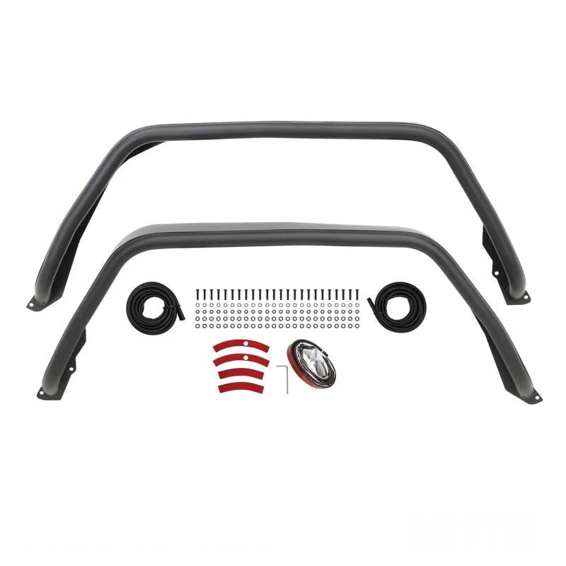 Westin 2020 Jeep Gladiator Tube Fenders - Rear - Textured Black - Additional View 11