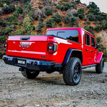 Load image into Gallery viewer, Westin 2020 Jeep Gladiator w/Sensors WJ2 Rear Bumper w/Sensor - Textured Black - Side View