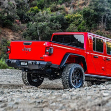 Load image into Gallery viewer, Westin 2020 Jeep Gladiator w/Sensors WJ2 Rear Bumper w/Sensor - Textured Black - Back View