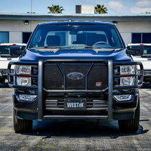 Load image into Gallery viewer, Westin 2021 Ford F150 HDX Grille Guard - Black - Back View
