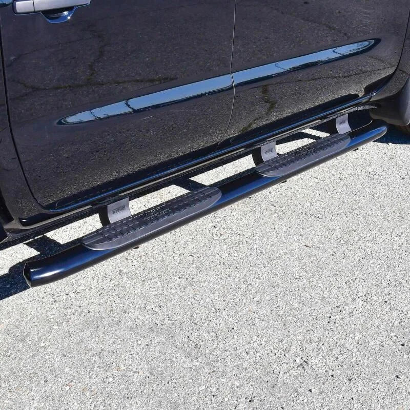 Westin 2022 Nissan Frontier Crew Cab PRO TRAXX 4 Oval Nerf Step Bars - Black - Back View
