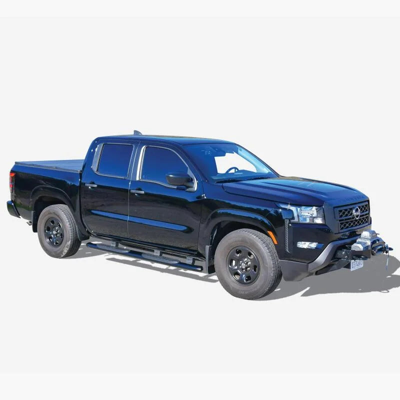 Westin 2022 Nissan Frontier Crew Cab PRO TRAXX 4 Oval Nerf Step Bars - Black - Installation View