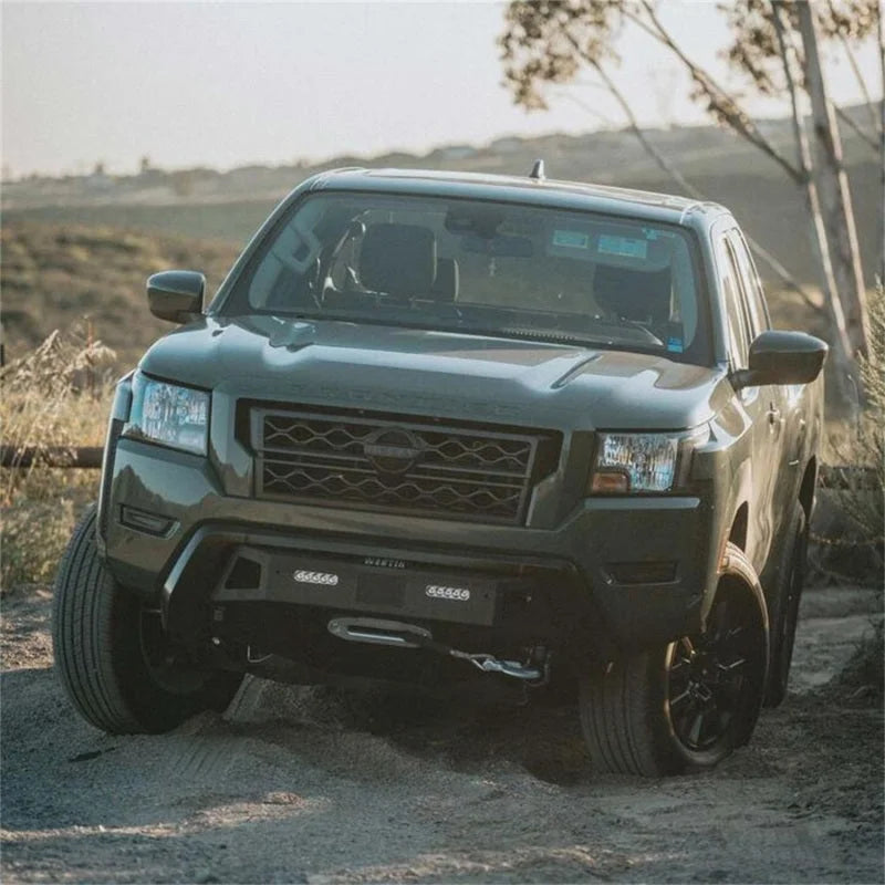 Westin 2022 Nissan Frontier Pro-Series Front Bumper - Textured Black - Installation View