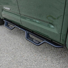 Load image into Gallery viewer, Westin 2022+ Toyota Tundra Crew Max Outlaw Nerf Step Bars - Installation View