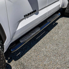 Load image into Gallery viewer, Westin 2022 Toyota Tundra Double Cab PRO TRAXX 4 Oval Nerf Step Bars - Black - Side View