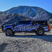 Load image into Gallery viewer, Westin 2023+ Ford F250/F350 HDX Bandit Front Bumper - Textured Black - Installation View