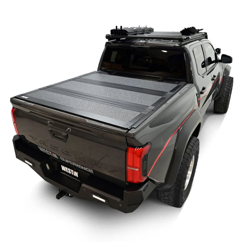 Westin 2024 Toyota Tacoma 2WD/4WD 5ft. Bed Hard Tri-Fold Tonneau Cover - Black - Additional View 14