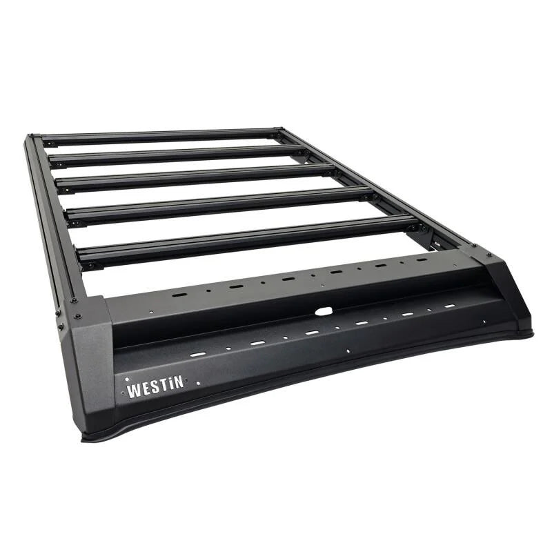 Westin 2024 Toyota Tacoma Double Cab Mesa Roof Rack - Textured Black - Back View