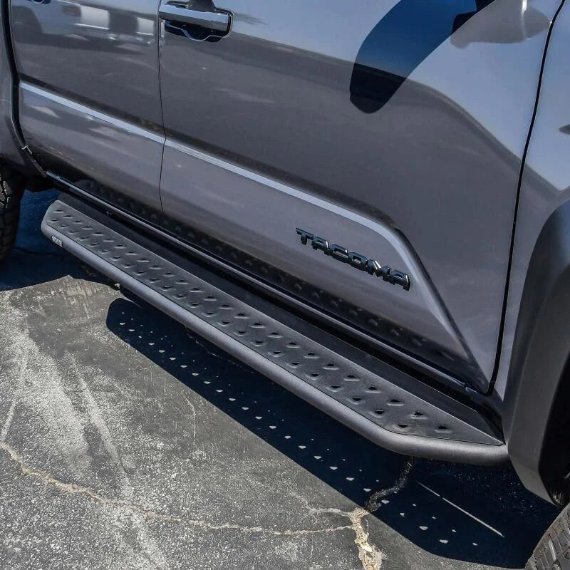 Westin 2024 Toyota Tacoma Double Cab Outlaw Running Boards - Textured Black - Installation View