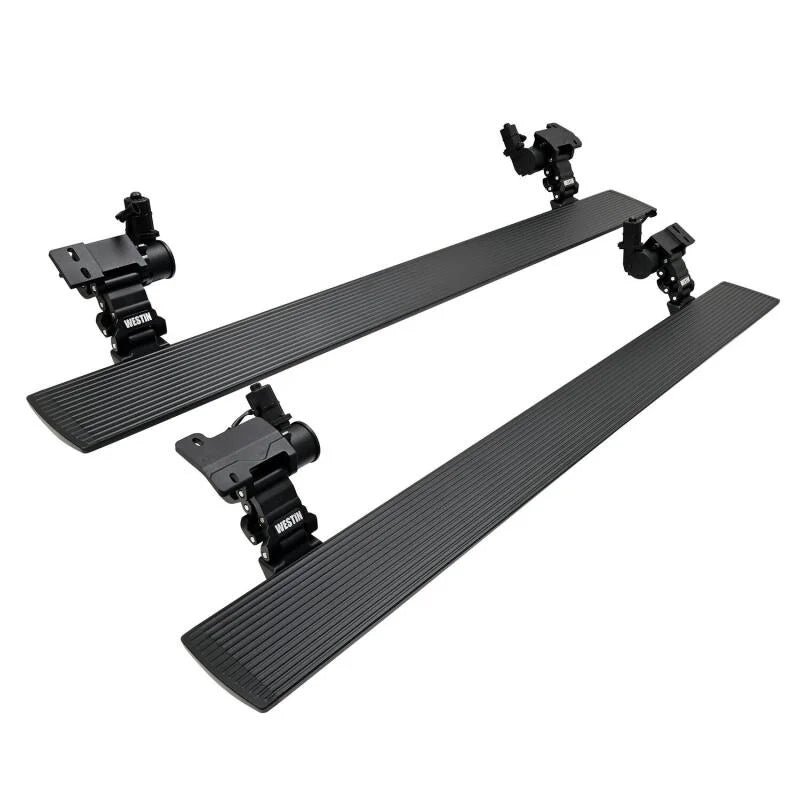 Westin 2024 Toyota Tacoma Double Cab Pro-E Electric Running Boards - Textured Black - Main Product View
