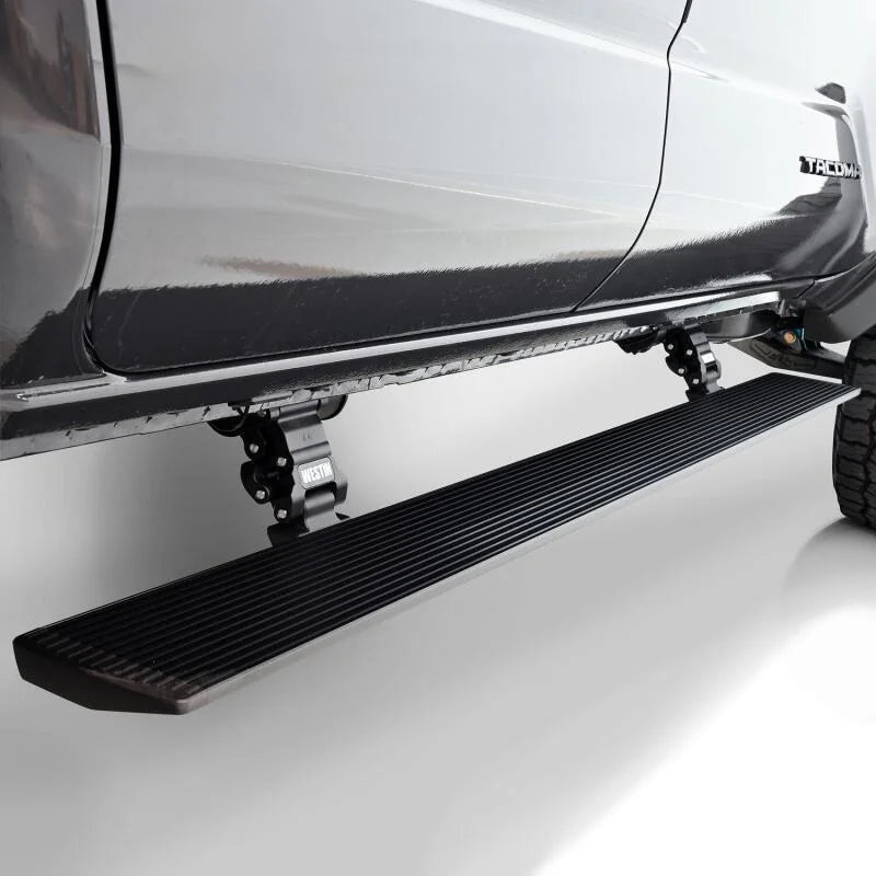 Westin 2024 Toyota Tacoma Double Cab Pro-E Electric Running Boards - Textured Black - Installation View