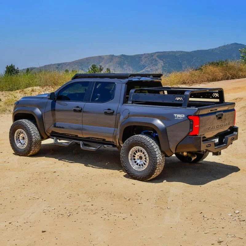 Westin 2024 Toyota Tacoma Outlaw Drop Nerf Step Bars - Textured Black - Back View