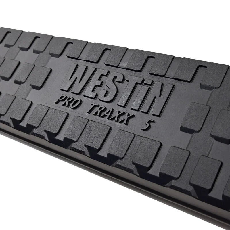 Westin 2025 Toyota 4Runner PRO TRAXX 5 Oval Nerf Step Bars - Semi-Gloss Black - Back View