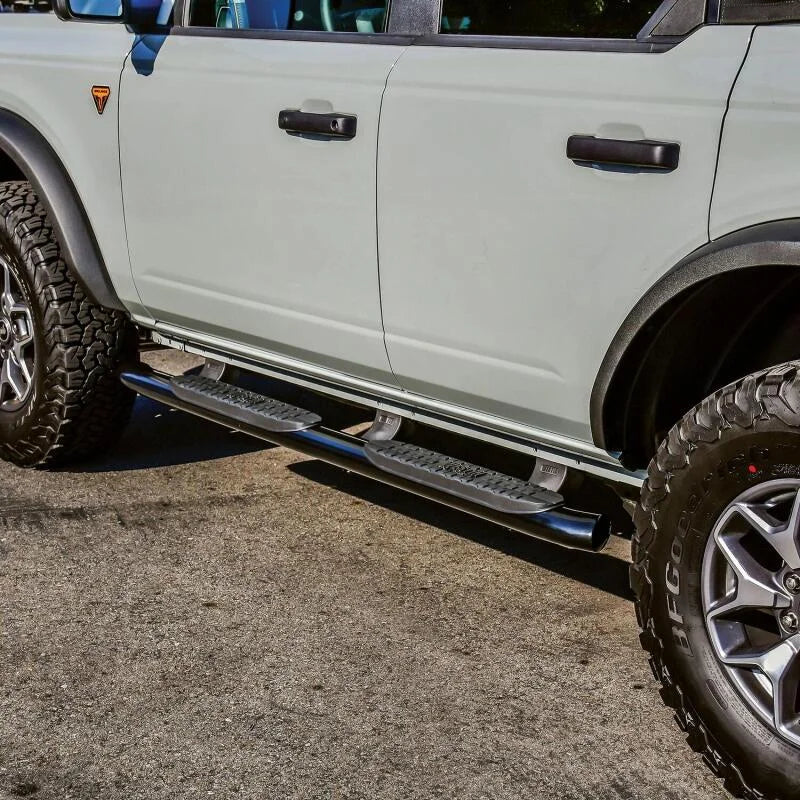 Westin 21-22 Ford Bronco (4-Door) PRO TRAXX 4 Oval Nerf Step Bars - Textured Black - Back View