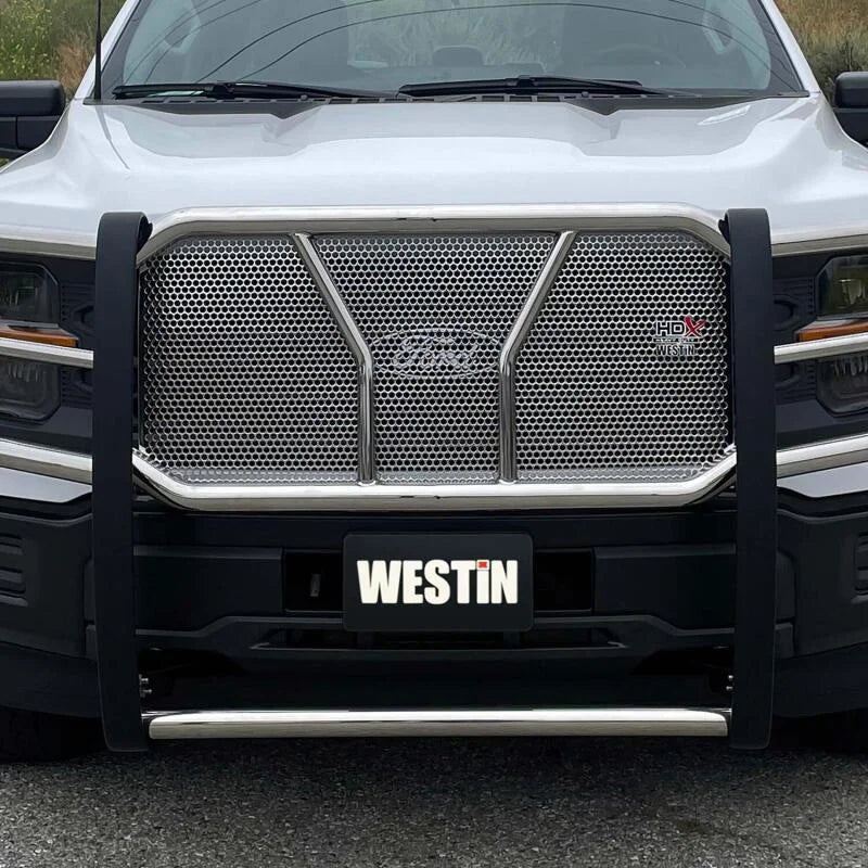 Westin 21-22 Ford F-150 (Excl. Raptor/Platinum) HDX Grille Guard - SS - Back View