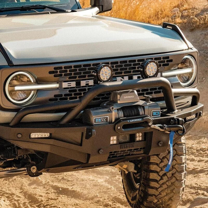 Westin 21-23 Bronco (Excl. Sport) XTS Round Bull Bar - Tex. Blk - Additional View 5